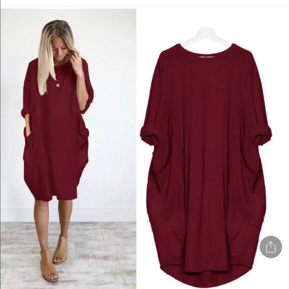 BRAND NEW in package Autumn Long Sleeve A Line Dress with Pockets